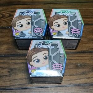 3 Star Wars Doorables 10" plush mystery boxes